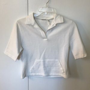 White Collared Shirt w/ Pocket